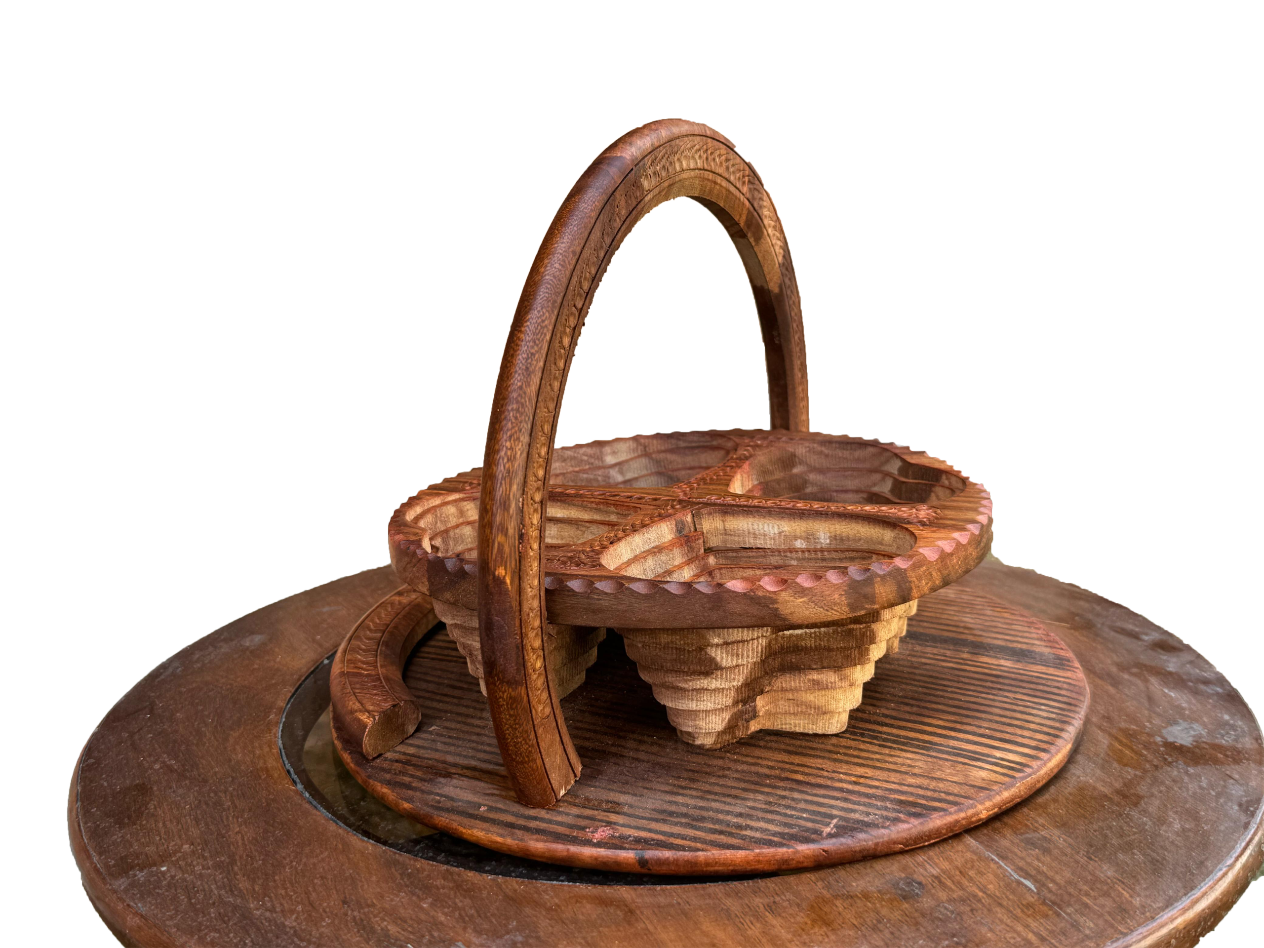 Folding Dry fruit Basket (heart shaped)